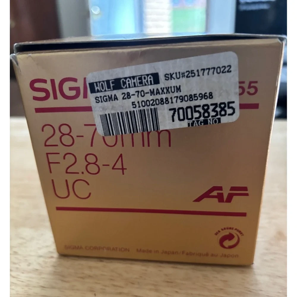 Sigma Camera Lens 28-70 mm F2.8-r UC Excellent Condition